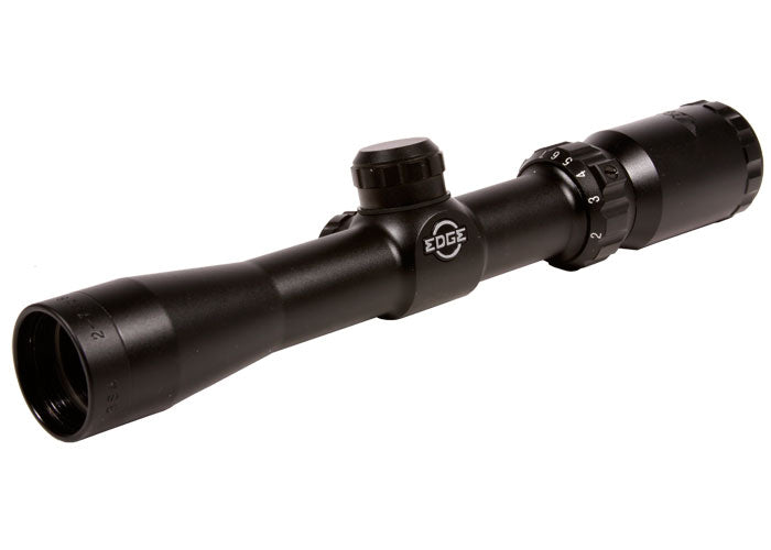 BSA 2-7x28 Edge Pistol Scope, Duplex Reticle, 1/4 MOA, 1" Tube