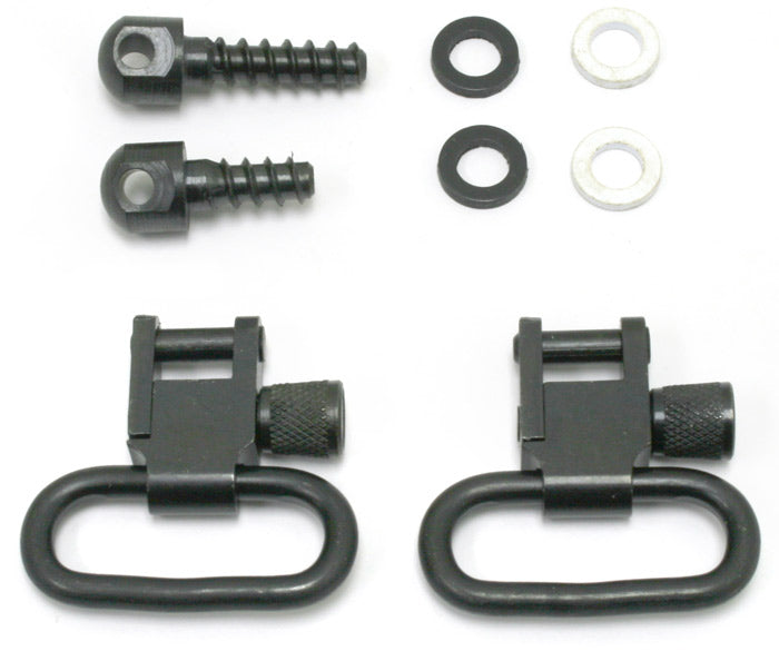 GrovTec Swivel Set, Wood Screws, Fits Bolt-Action Rifles, 1" Loops, Black Oxide