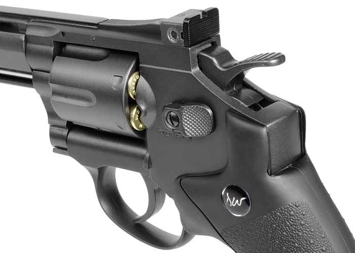 Dan Wesson 8" CO2 BB Revolver, Black - Caliber 0.177 - FPS 426
