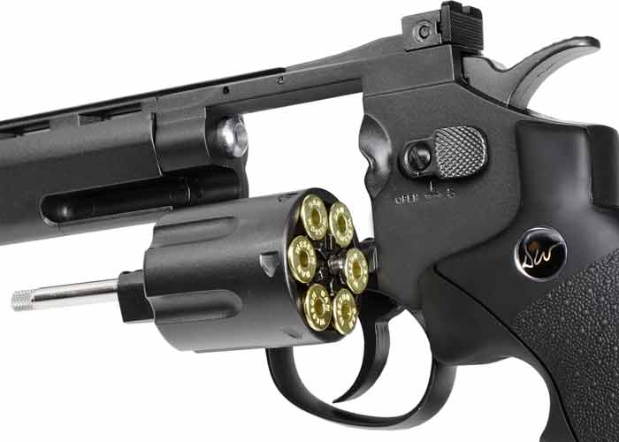 Dan Wesson 8" CO2 BB Revolver, Black - Caliber 0.177 - FPS 426