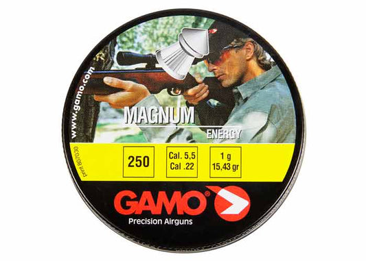 Gamo Magnum .22 Cal, 15.43 Grains, Pointed, 250ct - Caliber 0.22