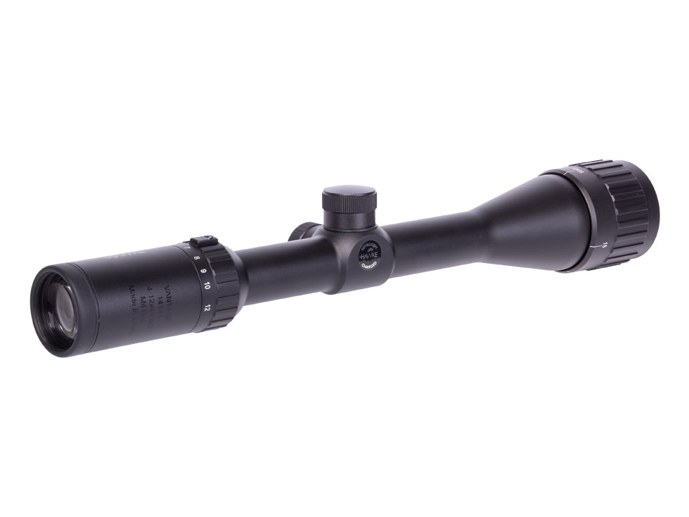 Hawke Sport Optics Vantage 4-12x40 AO Rifle Scope, Mil-Dot  Reticle, 1/4 MOA, 1" Mono-Tube