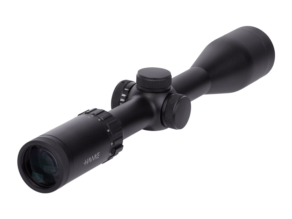Hawke Optics 3-12x44 AO Vantage Side Focus Rifle Scope, 1/2 Mil-Dot Reticle, 1/4 MOA, 1" Tube