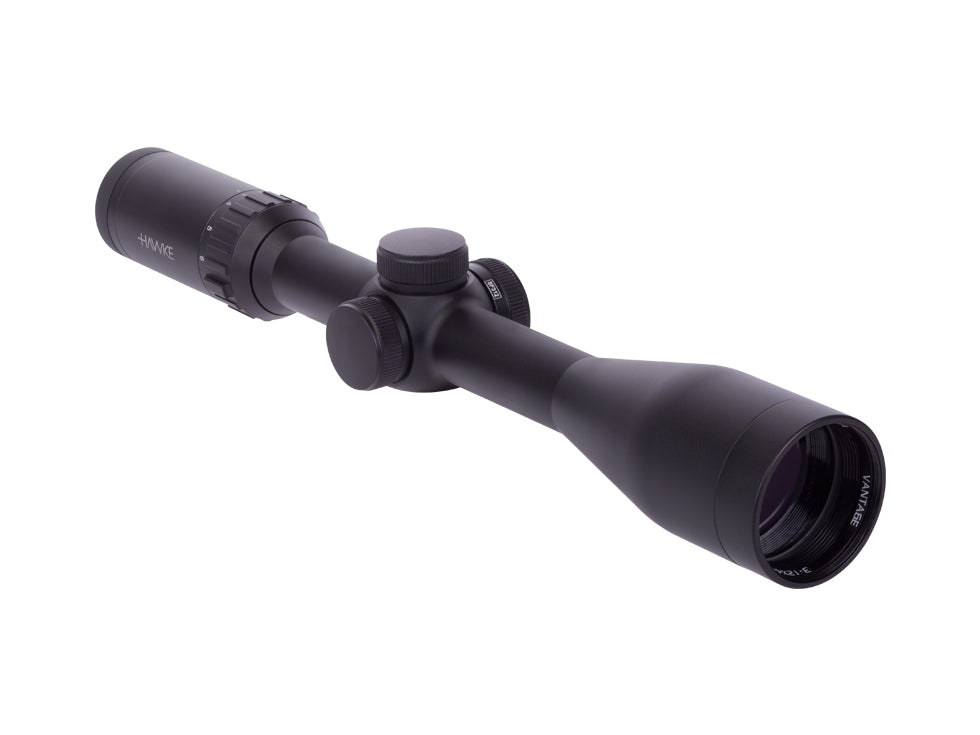 Hawke Optics 3-12x44 AO Vantage Side Focus Rifle Scope, 1/2 Mil-Dot Reticle, 1/4 MOA, 1" Tube