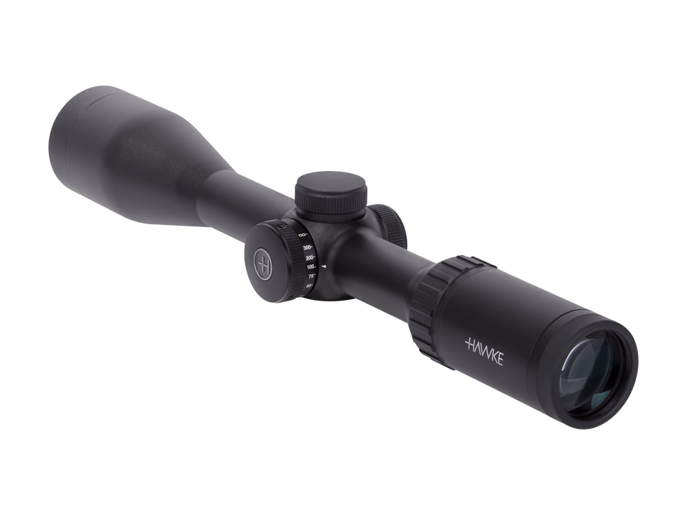 Hawke Optics 3-12x44 AO Vantage Side Focus Rifle Scope, 1/2 Mil-Dot Reticle, 1/4 MOA, 1" Tube
