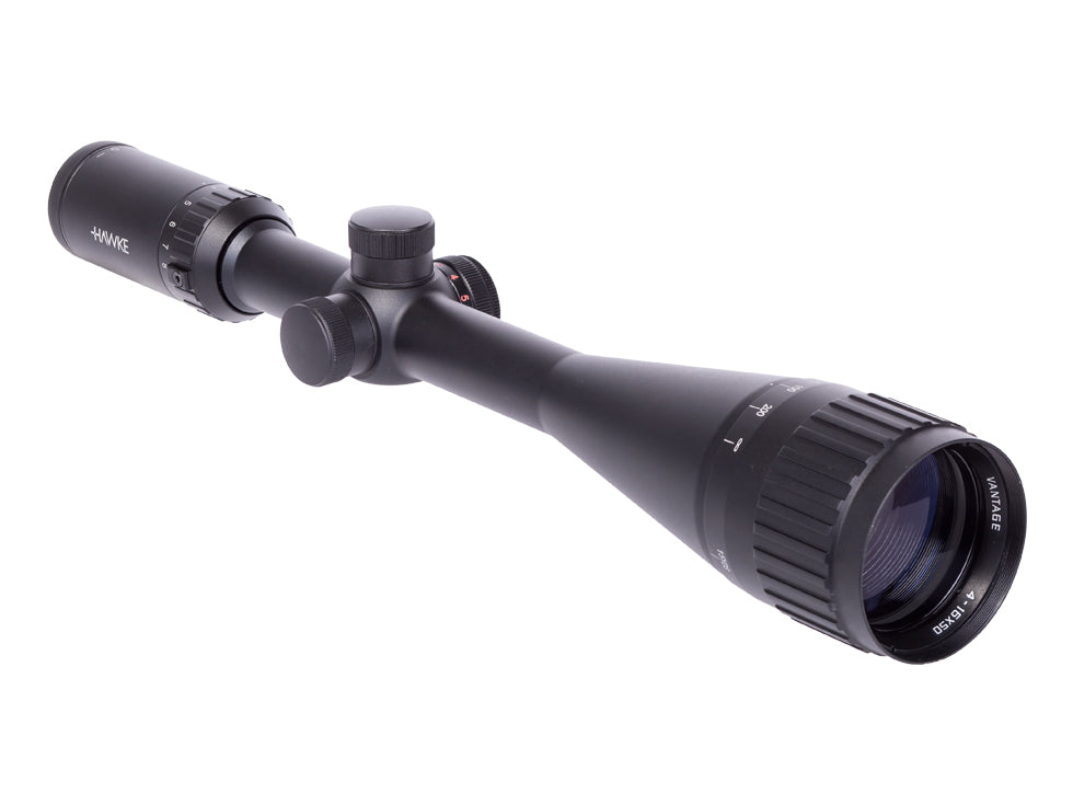 Hawke Sport Optics Vantage 4-16x50 AO Rifle Scope, Ill.  Mil-Dot IR Reticle, 1/4 MOA, 1" Mono-tube