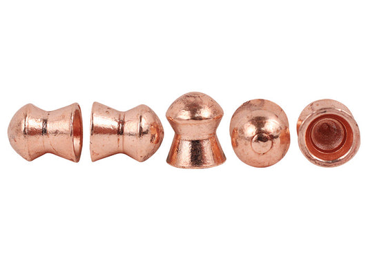 H&N Field Target Trophy Power Copper Plated, .22 Cal, 14.66 Grains, Round Nose, 200ct - Caliber 0.22