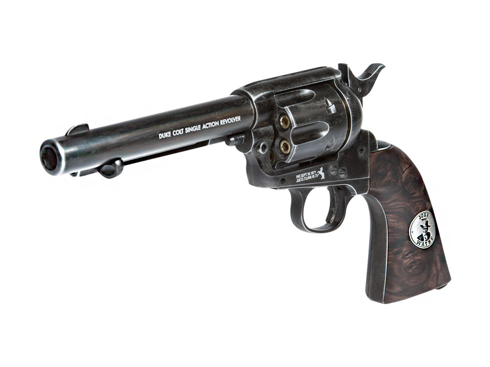 Duke Colt CO2 Pellet Revolver, Weathered - Caliber 0.177 - FPS 380