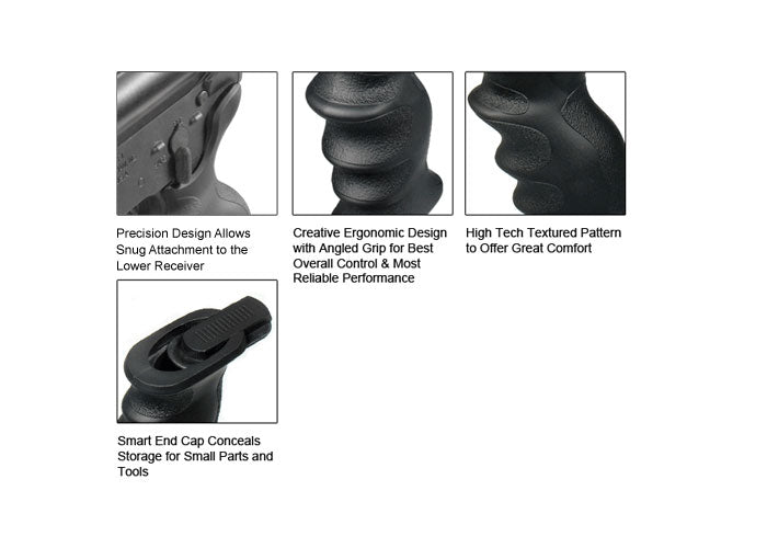 UTG AR15/M16 Ergonomic Combat Sniper Pistol Grip, Black