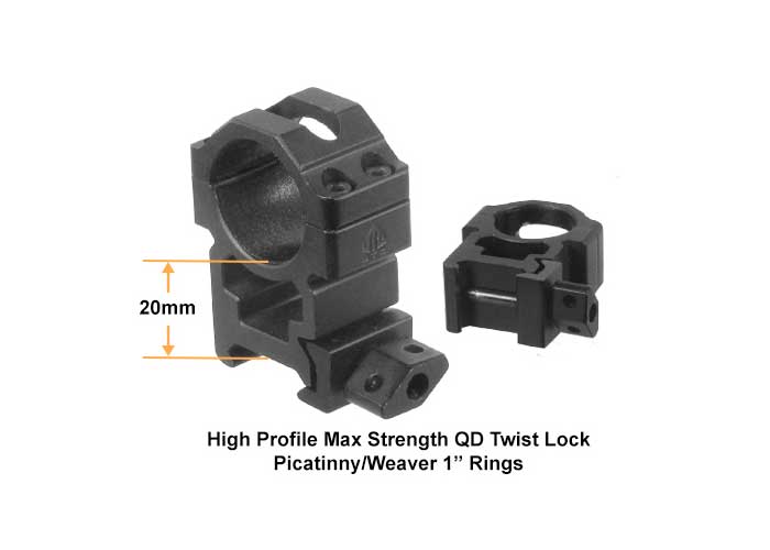 Leapers UTG 3-9x40 AO True Hunter Rifle Scope, EZ-TAP, Illuminated Mil-Dot Reticle, 1/4 MOA, 1" Tube, See-Thru Weaver Rings
