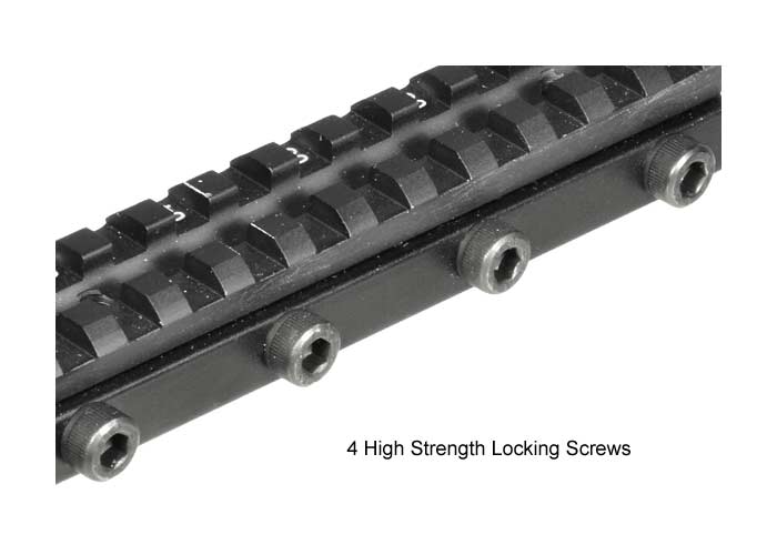 UTG Drooper Scope Rail, 11mm-to-Weaver Adapter, Compensates for Droop & Stops Scope Shift
