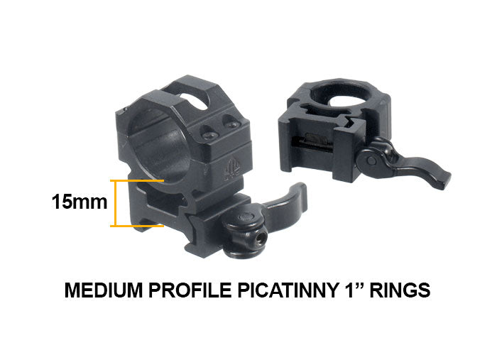 UTG 3-9x32 AO Bug Buster Rifle Scope, EZ-TAP, Illuminated Mil-Dot Reticle, 1/4 MOA, 1" Tube, Weaver/Picatinny Rings
