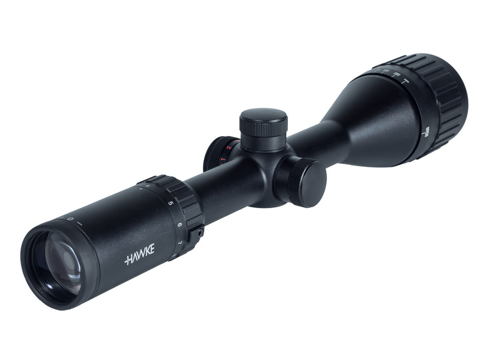 Hawke Sport Optics Vantage 4-12x50 AO Rifle Scope, Ill. Mil-Dot, Etched Glass Reticle, 1/4 MOA, 1" Tube