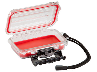 Plano Guide Series Waterproof Case, 6.5&quot;, Red/Clear