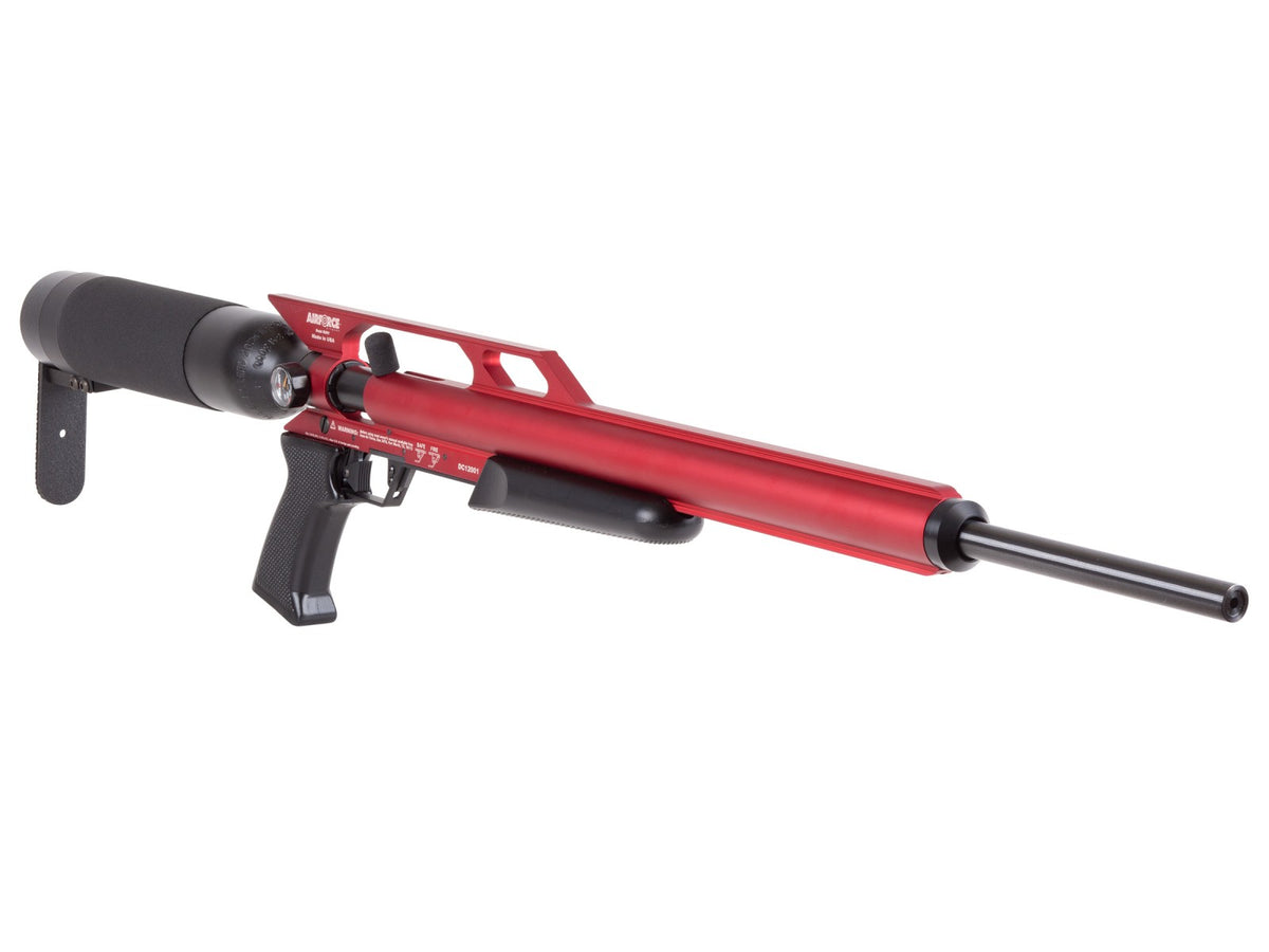 AirForce Condor PCP Air Rifle, Spin-Loc Tank, Red - Caliber 0.25 - FPS 1100