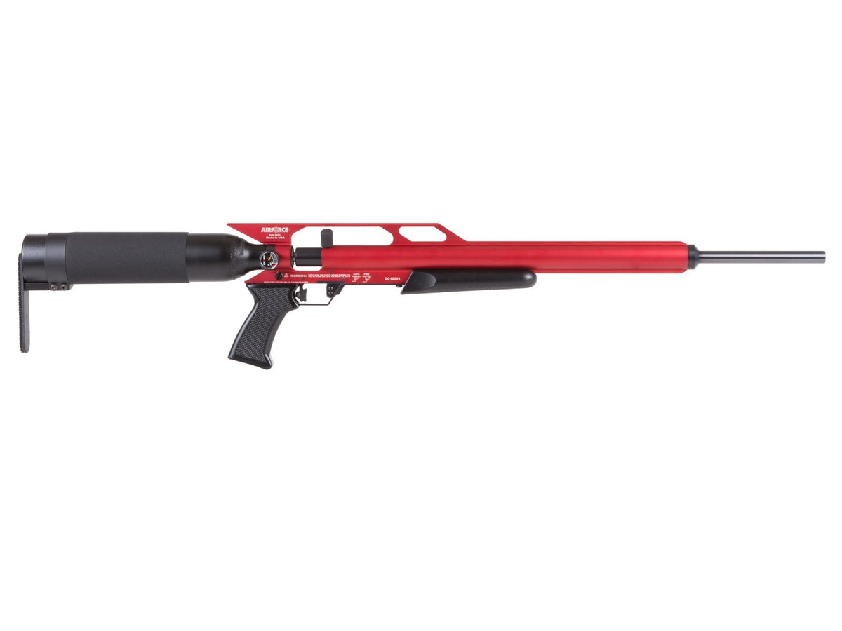 AirForce Condor PCP Air Rifle, Spin-Loc Tank, Red - Caliber 0.25 - FPS 1100