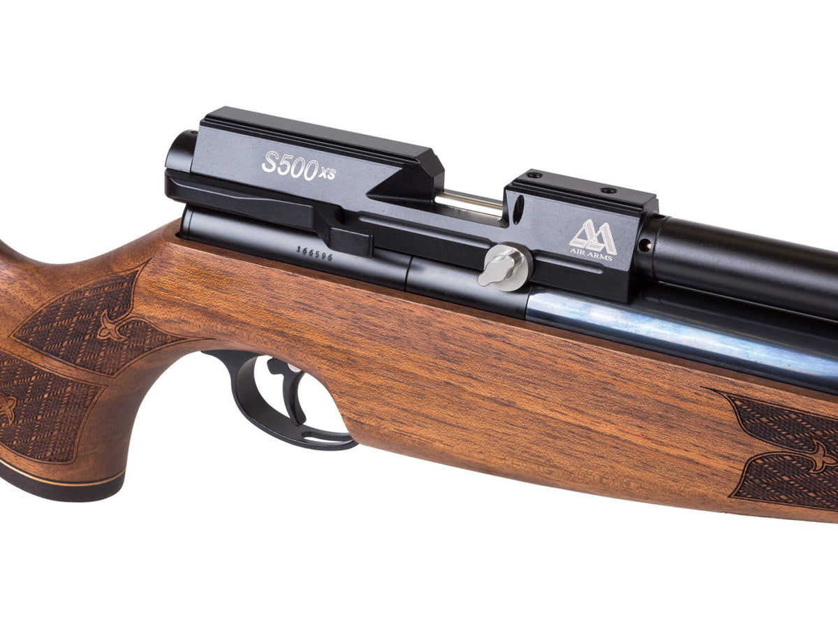 Air Arms S500 Xtra FAC Walnut PCP Air Rifle - Caliber 0.177 - FPS 1035