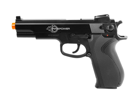 Firepower .45 Spring Airsoft Pistol, Metal Slide - Caliber 0.24 - FPS 328