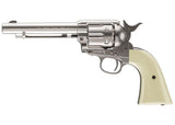 Colt Peacemaker SAA CO2 Revolver, Nickel - Caliber 0.177 - FPS 410