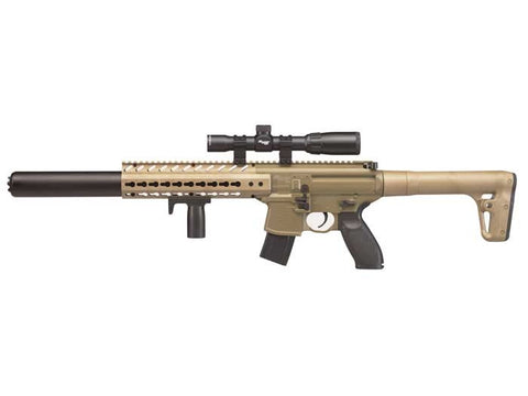 SIG Sauer MCX CO2 Rifle + Scope, Flat Dark Earth - Caliber 0.177 - FPS 700