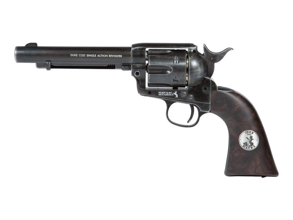Duke Colt CO2 Pellet Revolver, Weathered - Caliber 0.177 - FPS 380