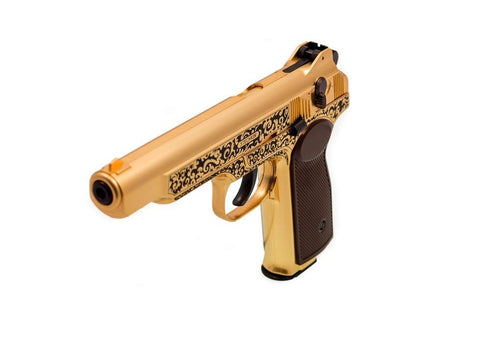 Gletcher Stechkin APS Gold Blowback CO2 BB Pistol - Caliber 0.177 - FPS 361