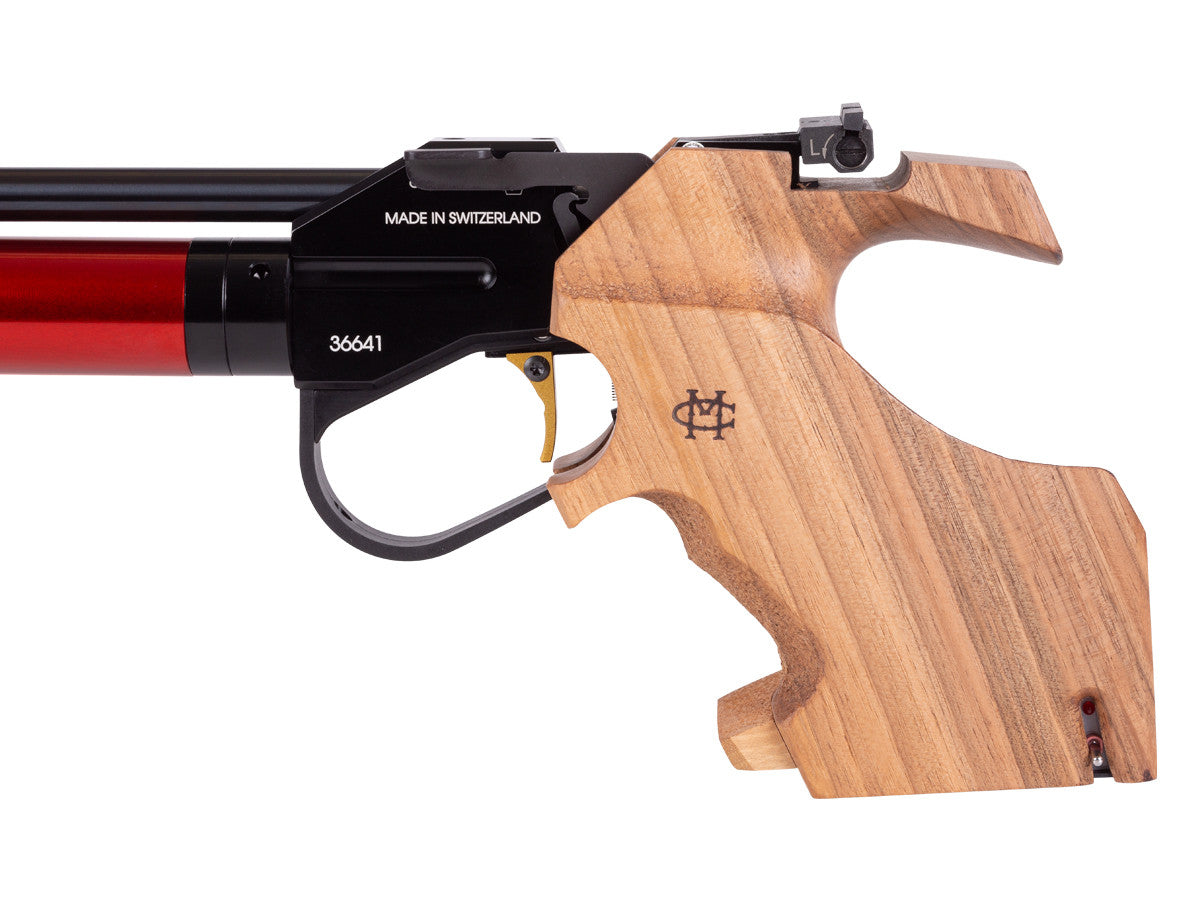 Morini MOR-162EI pistol, large RH grip, electronic trigger, analog pressure gauge - Caliber 0.177 - FPS 500