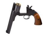 Barra Schofield No. 3 CO2 BB revolver with two sets grips (polymer faux wood and ivory) - Caliber 0.177 - FPS 445