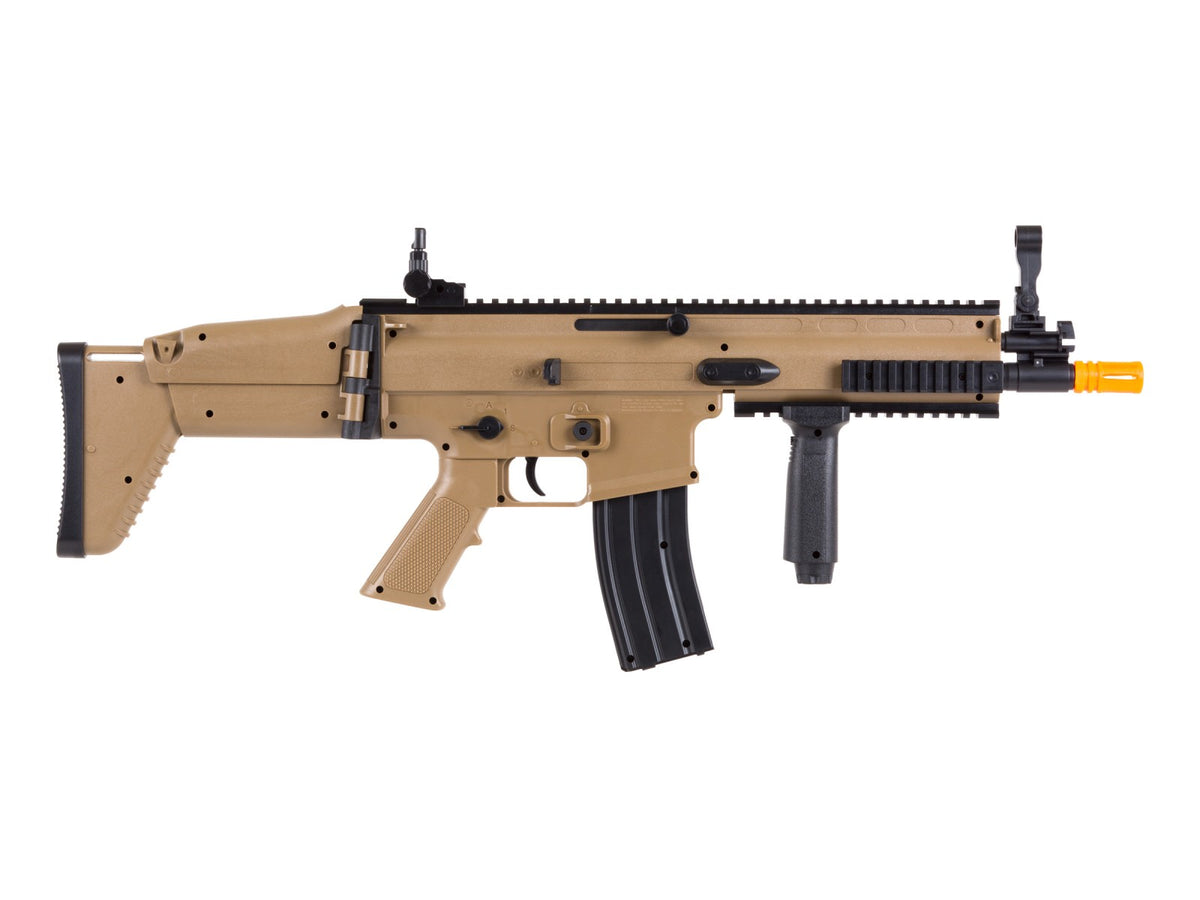 FN Herstal SCAR-L Spring Airsoft Rifle, Tan - Caliber 0.24 - FPS 400