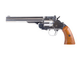 Schofield No. 3 Nickel CO2 BB Revolver, Full Metal - Caliber 0.177 - FPS 410