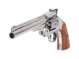 Schofield No. 3 Nickel CO2 BB Revolver, Full Metal - Caliber 0.177 - FPS 410