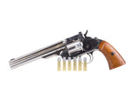 Schofield No. 3 Nickel CO2 BB Revolver, Full Metal - Caliber 0.177 - FPS 410