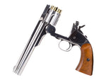 Schofield No. 3 Nickel CO2 BB Revolver, Full Metal - Caliber 0.177 - FPS 410