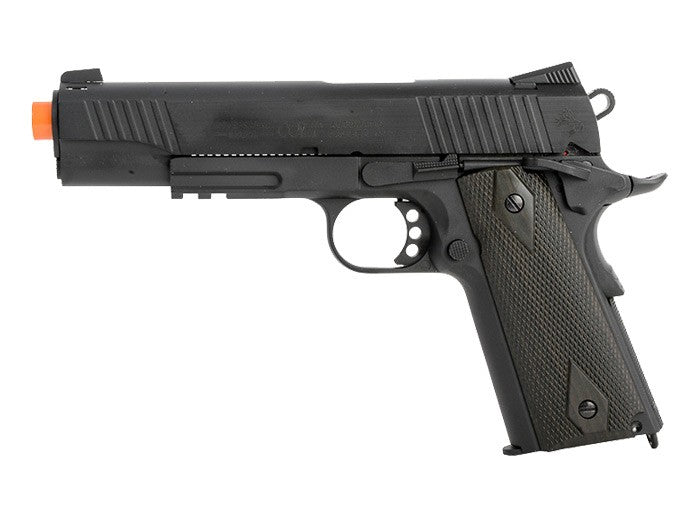 Colt Government 1911 Airsoft GBB Pistol, Black - FPS 340