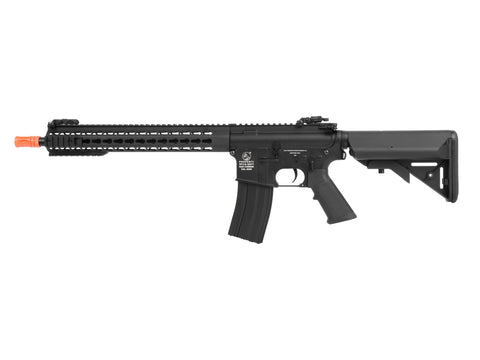 Colt M4A1 Long Keymod Full Metal AEG Rifle, Black - Caliber 0.24 - FPS 350