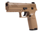 SIG Sauer P320 CO2 Pistol, Metal Slide, Coyote Tan - Caliber 0.177 - FPS 430