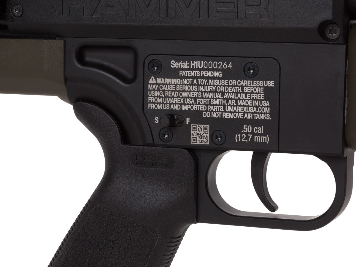 Umarex Hammer .50 PCP Air Rifle - Caliber 0.5 - FPS 1000