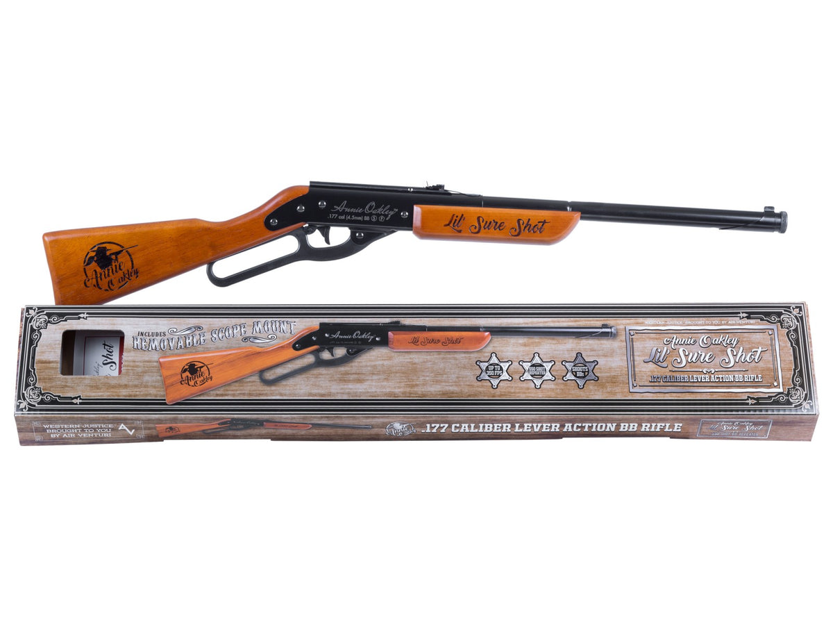Annie Oakley Lil Sure Shot BB Rifle - Caliber 0.177 - FPS 350