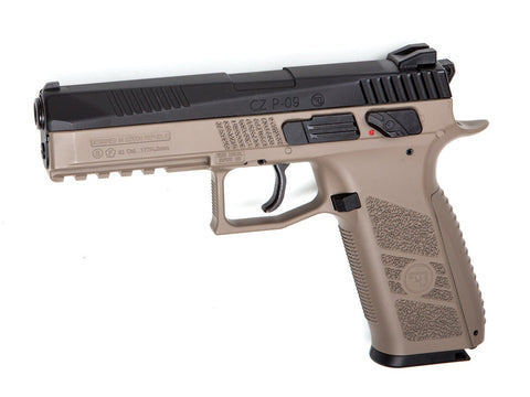 CZ P-09 Duty CO2 Pistol, DT-FDE - Caliber 0.177 - FPS 412