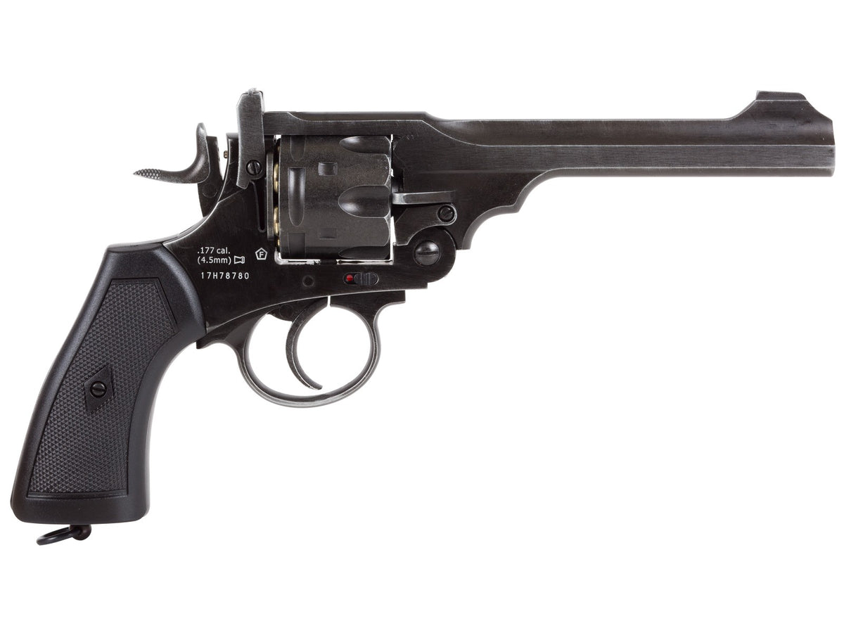 Webley MKVI CO2 Pellet Revolver, Battlefield Finish - Caliber 0.177 - FPS 430