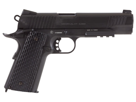 Swiss Arms SA 1911 Tactical CO2 BB Pistol, Black - Caliber 0.177 - FPS 320