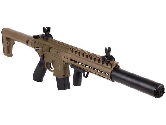SIG Sauer MCX PCP Pellet Rifle in Flat Dark Earth with Air Venturi Tank - Caliber 0.177 - FPS 600