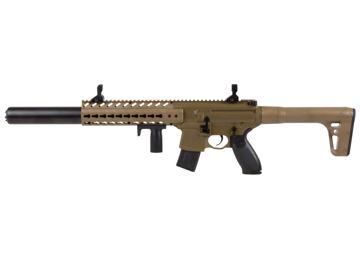 SIG Sauer MCX PCP Pellet Rifle in Flat Dark Earth with Air Venturi Tank - Caliber 0.177 - FPS 600