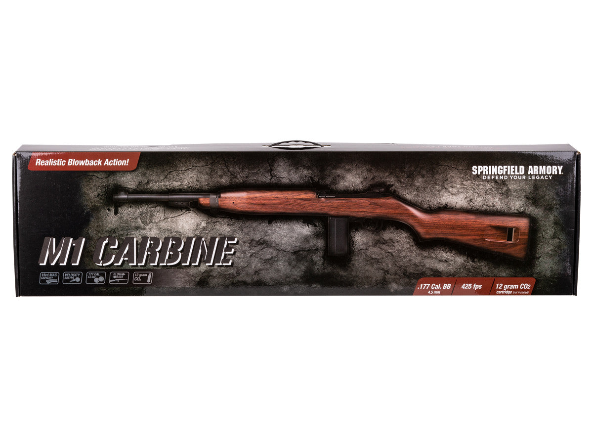 Springfield Armory M1 Carbine, CO2, Blowback, .177 cal. BB Rifle - Caliber 0.177 - FPS 425