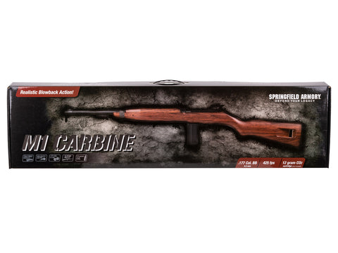 Springfield Armory M1 Carbine, CO2, Blowback, .177 cal. BB Rifle with Wooden Stock - Caliber 0.177 - FPS 425