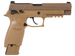 SIG Sauer M17 P320 ASP, CO2 Pellet Pistol, Tan - Caliber 0.177 - FPS 430