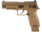 SIG Sauer M17 P320 ASP, CO2 Pellet Pistol, Tan - Caliber 0.177 - FPS 430