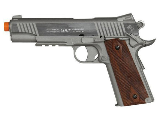 Colt 1911 Full-Metal Airsoft Pistol, Non-Blowback - Caliber 0.24 - FPS 350