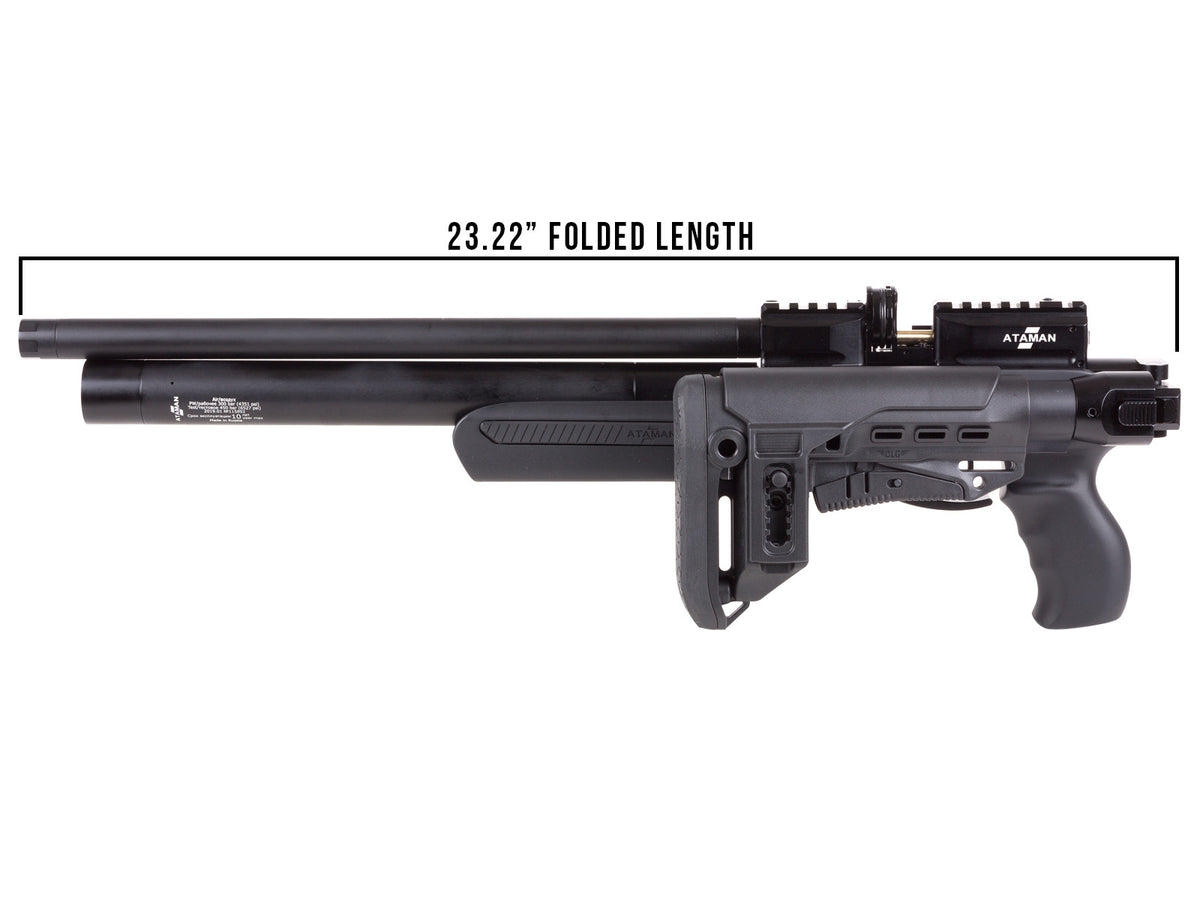 Ataman M2R Ultra-Compact X PCP, Black Soft-Touch Stock - Caliber 0.25 - FPS 900