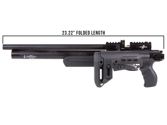 Ataman M2R Ultra-Compact X PCP, Black Soft-Touch Stock - Caliber 0.25 - FPS 900